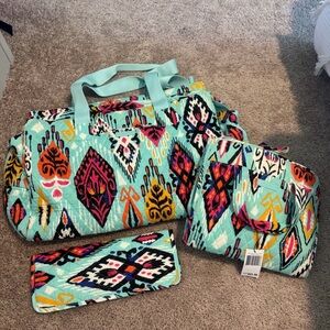 Colorful Patterned Women's Bag Set